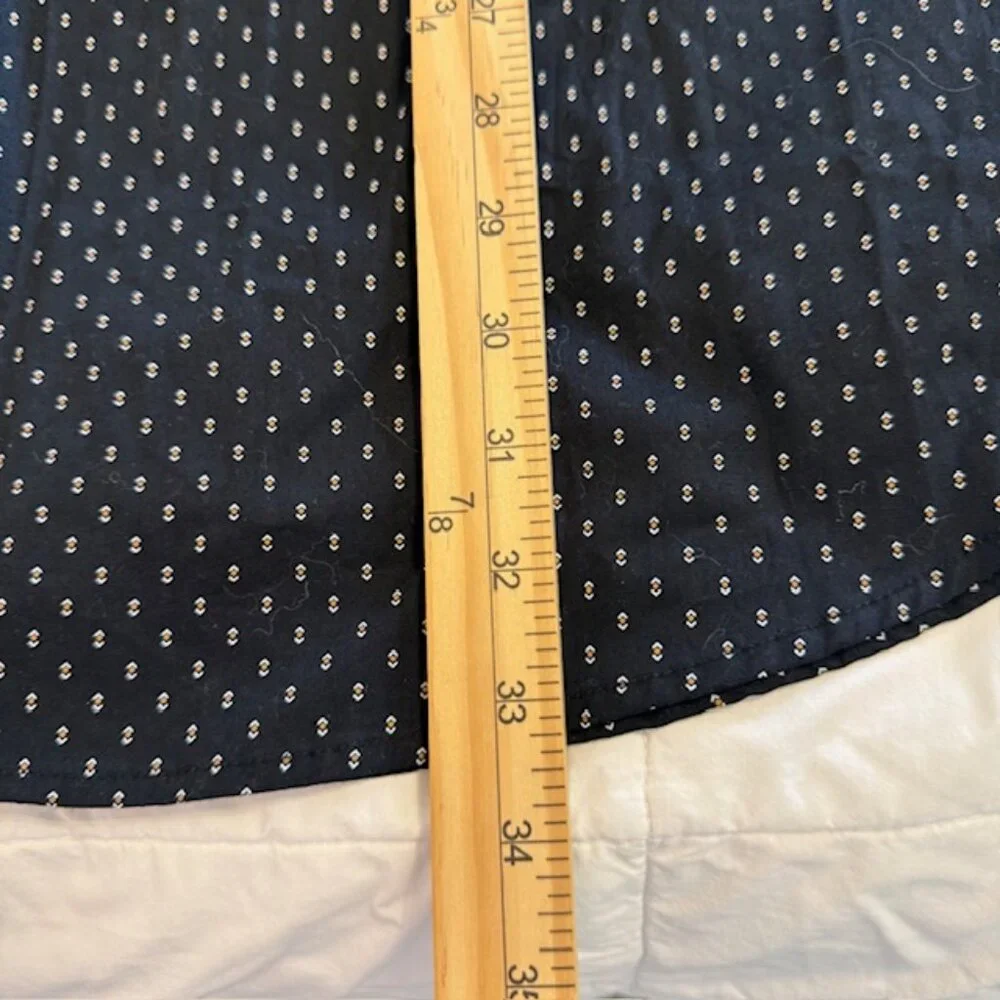 Craft & Flow Shirt Black Geometric Print Rolled Short Sleeve Stretch Size 3XL - Picture 8 of 9